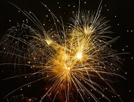 Pet fireworks safety advice graphic for Hook Norton Veterinary Group