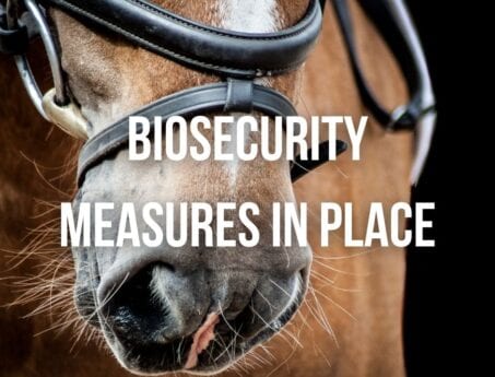 Biosecurity measures information graphic for Hook Norton Vets farm clients