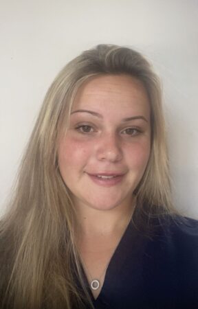 Portrait of Abbi James, a veterinary team member at Hook Norton Veterinary Group